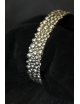 Bracciale rigido pralinato in argento massiccio