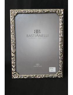 Cornice fiorellini in argento massiccio 13x18