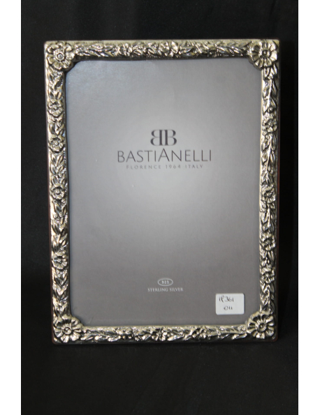 Cornice fiorellini in argento massiccio 13x18