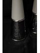 Coppia candelabri con base in argento
