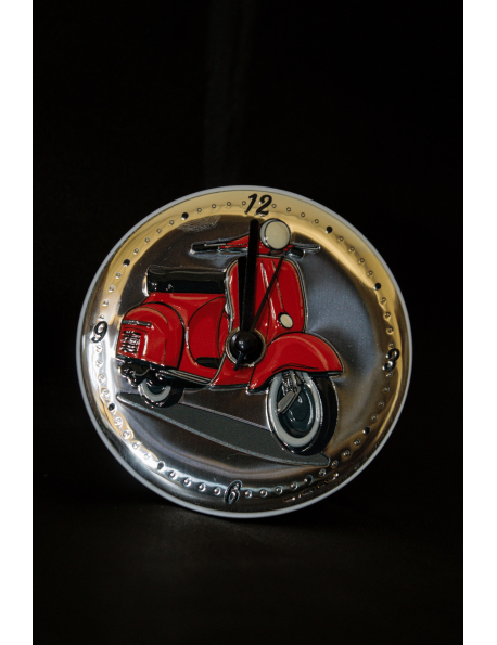 Orologio con piastra in argento vespa