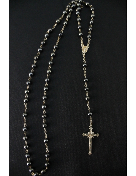 rosario da indosso con crocifisso finale in argento